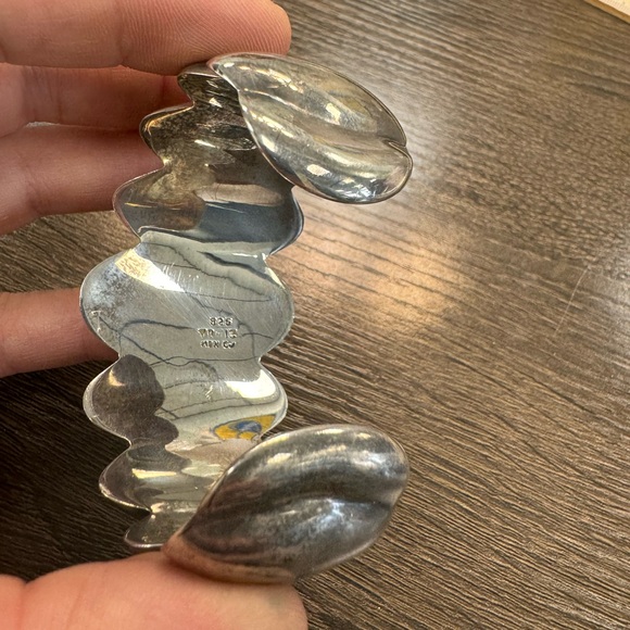 925 TAXCO MEXICO Sterling silver cuff bracelet - Picture 6 of 8